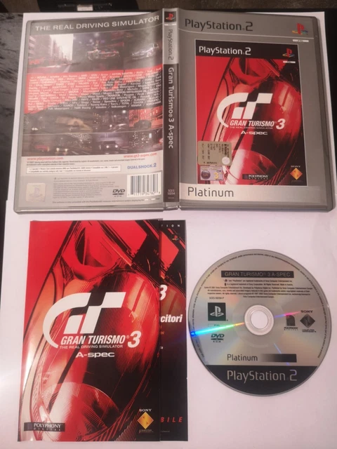 Gran Turismo 3 A-Spec Ps2 Playstation 2 Pal Ita 🇮🇹 Multilingue Completo Platin