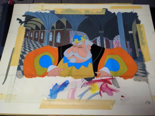 Sleeping Beauty Animation Cel Walt Disney Production Art CONCEPT ART Background