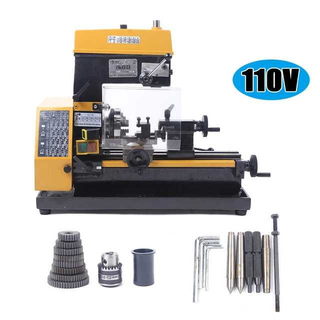 180W CT125 Precision Milling Drilling Machine Lathe 110V Drills Lathe Machine