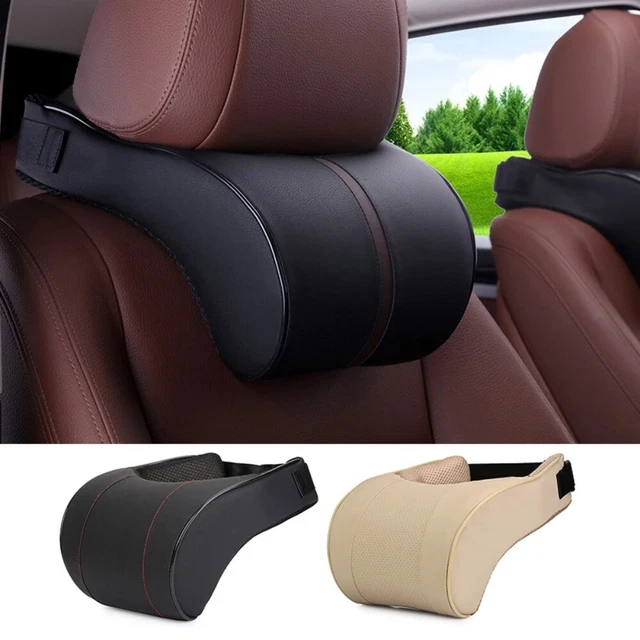 Support Solution Filling Neck Rest PU Leather Headrest Pillow  Kids