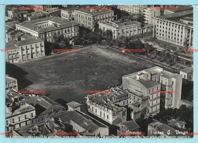 cartolina Catania Piazza Giovanni Verga primi anni '50