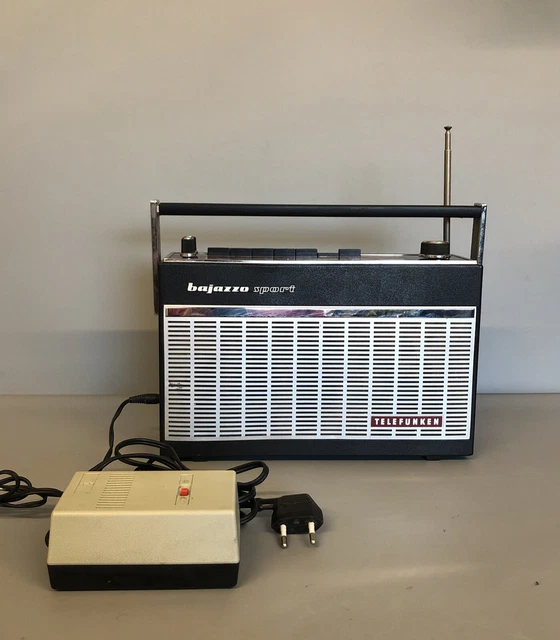 TELEFUNKEN Bajazzo Deporte 201 Radio Portátil Clásicos 1969 Radio #3