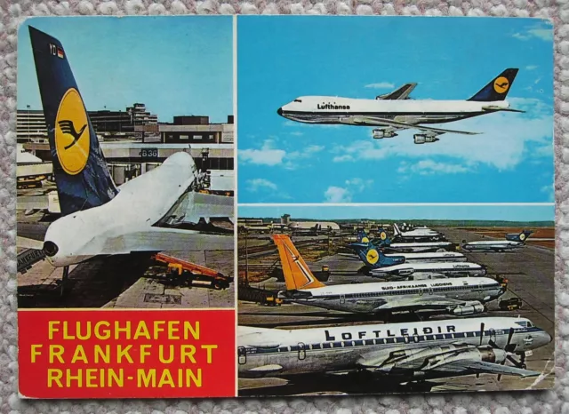 Frankfurt - Flughafen Rhein-Main - color AK, gel. 1974