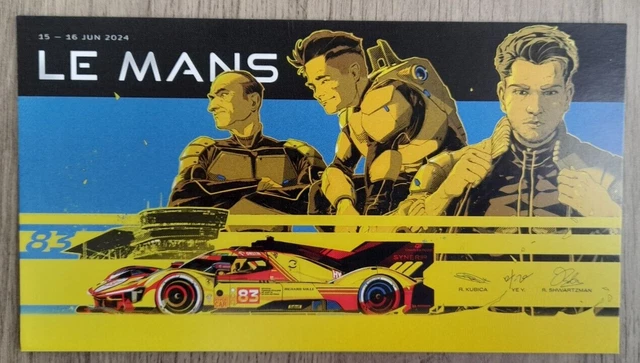 CARTE DEDICACEE 24 Heures Du Mans 2024 Ferrari #54 Le Mans 24H EUR 5,00