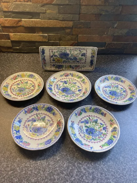 Bundle 6 Pieces Mason’s Regency Ironstone, Saucers & Dish