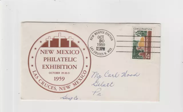 1959 New Mexico Philatelic Exhibition - Las Cruces, New Mexico Canceled Cover