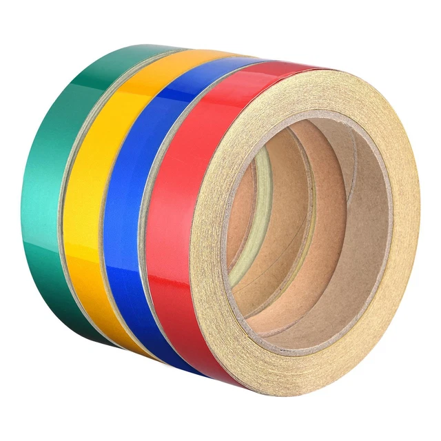 Reflektierendes Klebeband 20 mm x 25 m wasserdichtes Warnband rot grün gelb blau