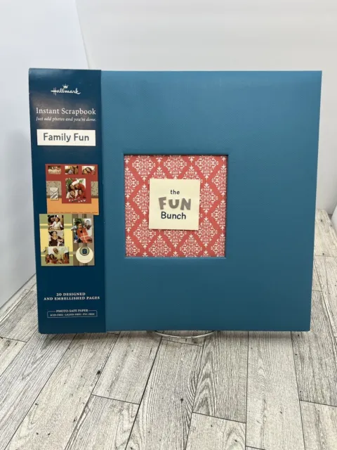 Hallmark Instant Scrapbook "The Fun Bunch"- 20 Designed & Embellished Pages