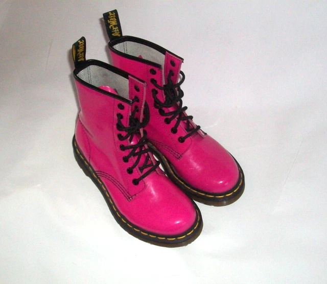 STIVALI STRINGATI DR. Martens Air Wair donna ragazza rosa