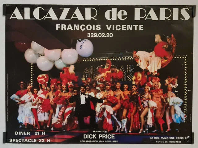 Affiche Originale Cabaret 78 Paris Champs-Elysées - 40x60 Cm - MINT/NEUVE