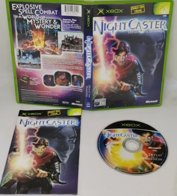 Videogioco Xbox originale Night Caster Defeat The Darkness completo di manuale