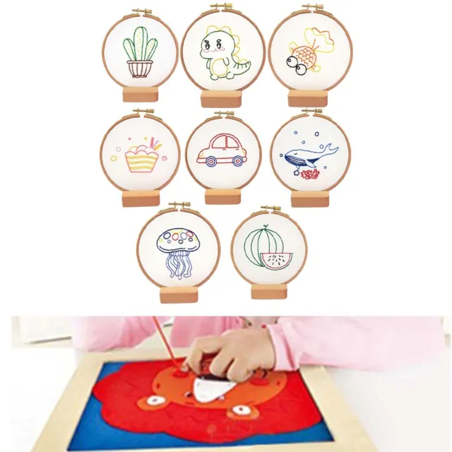 Unleash Creativity Children's Embroidery DIY Kit with Hoop and Tutorial