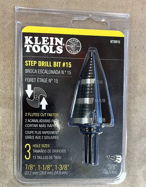 1.375 in. High Speed Steel Double Flute Step Drill Bitby Klein Tools