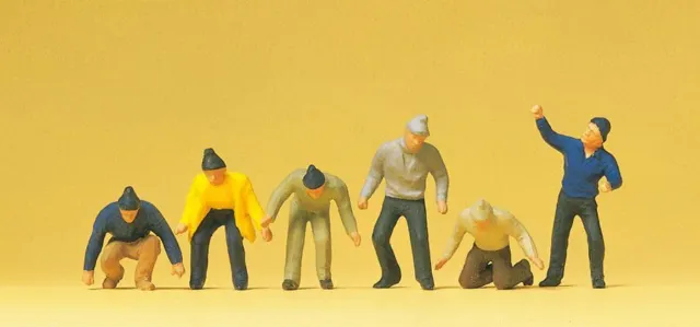 Workers (6) Standard Figure set OO/HO gauge Preiser 14064