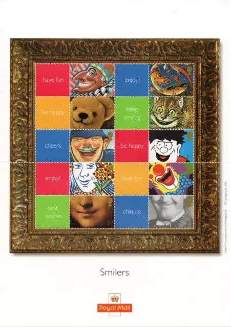 Foglio sorridente GB 2001 ""Sorrisi"" SG LS5 nuovo di zecca gatto £160 (FV £12,50)