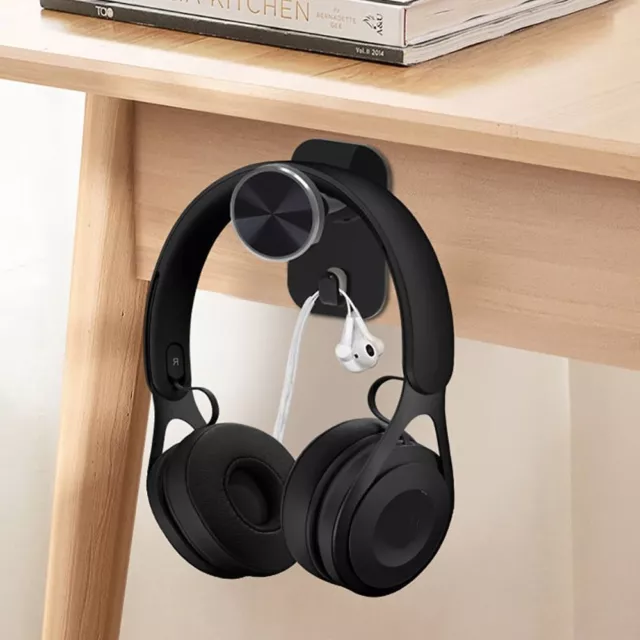 Rack Headphone Stand Sticky Wall Mount Hanger Headset Holder  Home