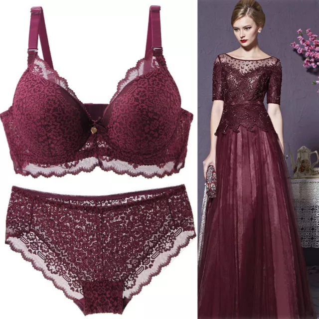 Women's Lingerie Romantic Lace Bra Sets Underwear Set Push Up Bras And  Panty Set 