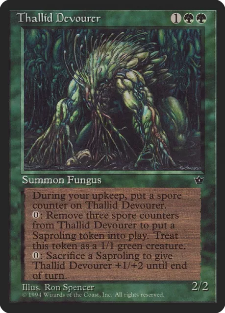 MTG Thallid Devourer LP Fallen Empires FEM Magic Gathering card EDH spore 93/94