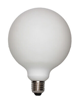 Ampoule LED Culot E27 - Forme globe en verre blanc mat - 5W - 4000K