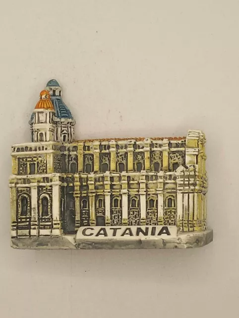 Magnete Calamita Resina Frigo  Souvenir Fridge Magnete Catania Sicilia