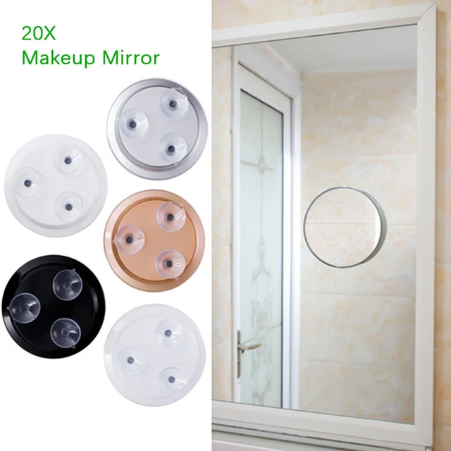 1 PIEZA Espejo de Maquillaje 20X Espejo Lupa con 3 Ventosas Espejo Cosmético&