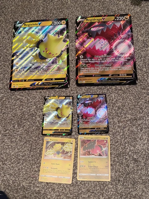 Regidrago V & Regieleki V promos & jumbo card bundle