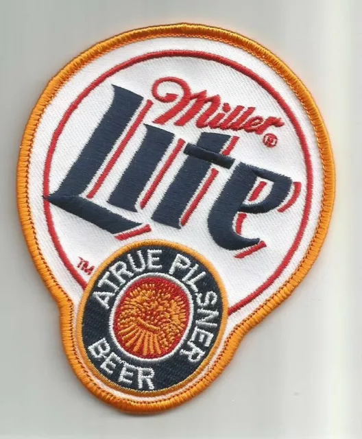 Miller Lite A True Pilsner Beer patch 4 X 3-1/4 #5036 & #7984