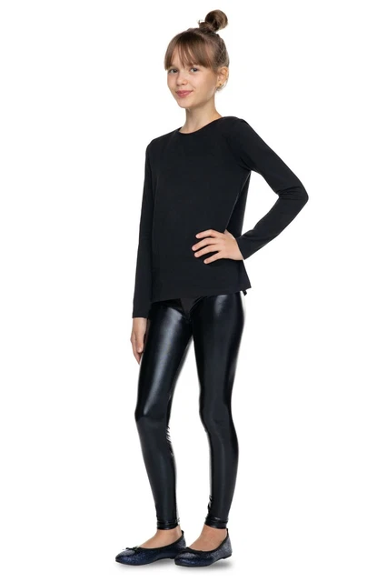 Leggings Per Bambina Confezione Da 3 - Cotone Elasticizzato, Tinta Unita, Per Danza, Yoga, Scuola - Foto 9