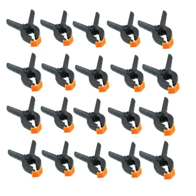 20Pcs Clip a Molla Plastica Piccolo Forniture Telone Falegnameria Durevole