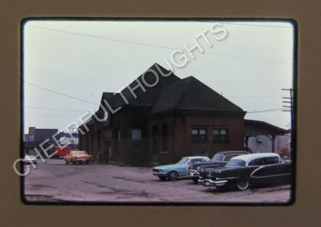 Original '69 Ektachrome Slide PRR Pennsylvania Lima Depot Station Lima    35M39