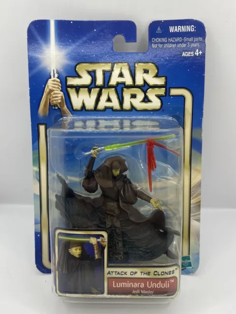 Hasbro Star Wars Attack of the Clones - Modellino Luminara Unduli Jedi nuovo con scatola