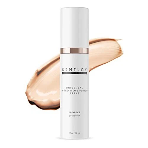 Tinted Moisturizer with SPF 46. Universal Tint. All-In-One Face Sunscreen and...