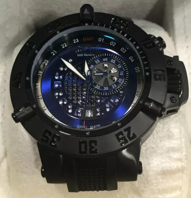 Invicta 6168 Subaqua Noma III GMT Swiss Black Blue Men's Watch NO BAND