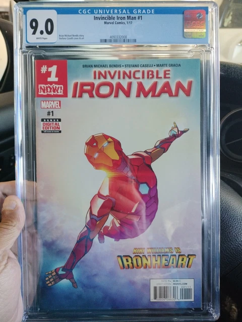 Invincible Iron Man #1 Riri Williams (Iron Heart) Cgc 9.0
