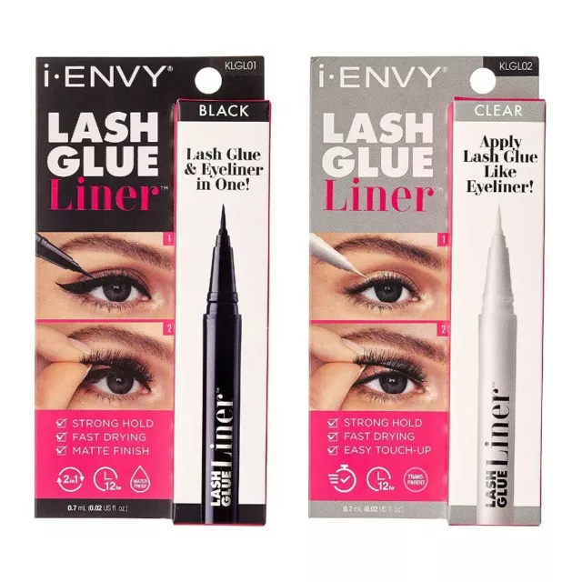 i ENVY BY KISS LASH GLUE LINER STRONG HOLD PEN TYPE ADHESIVE KLGL