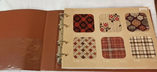 Lot De 12 échantillons De Tissus D'ameublement Vintage à Rayures - Occasion, Parfait Pour Customiser