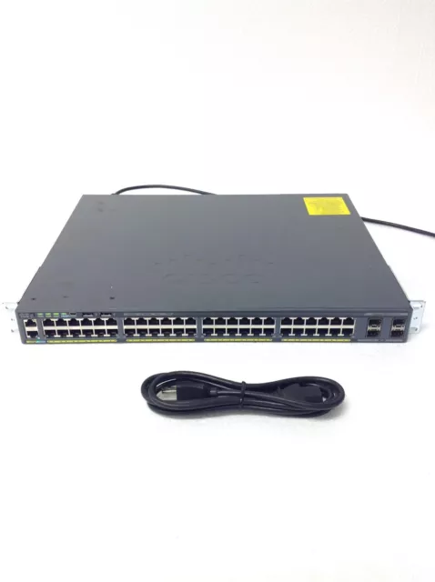 Cisco Catalyst 2960-X WS-C2960X-48LPS-L V05 48 Ports Rackmount Network Switch