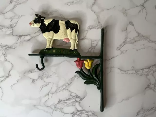 Vintage Cast Iron Cow Meat Kitchen Hanger - Decorative Farm House