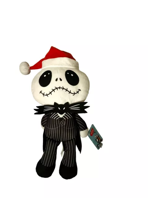 Nightmare Before Christmas Jack SKELLINGTON Santa Hat 9 " PLUSH DISNEY RUZ