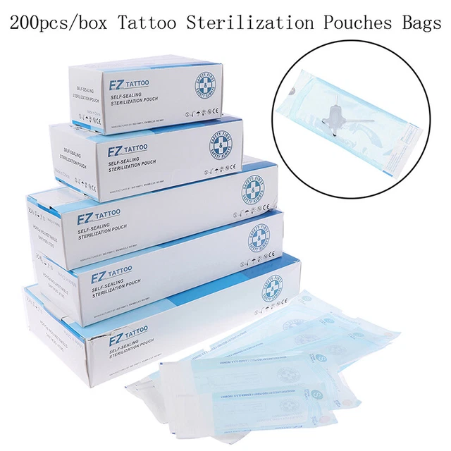 200PCS/BOX DISPOSABLE SELF-STERILIZATION Pouches Autoclave Bags Dental ...