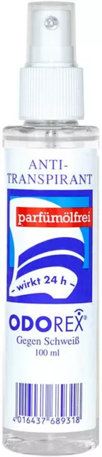 Odorex Gegen Schweiss - Anti-Transpirant - Parfümölfrei 100 ml