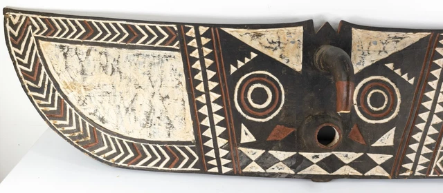 Antique Vintage Decorative African Burkina Faso Bwa Butterfly Hawk Mask 2
