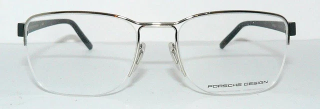Porsche Design Occhiali P 8357 B Argento Nero Semimarchio Uomo 8359 Telaio Nuovi 3