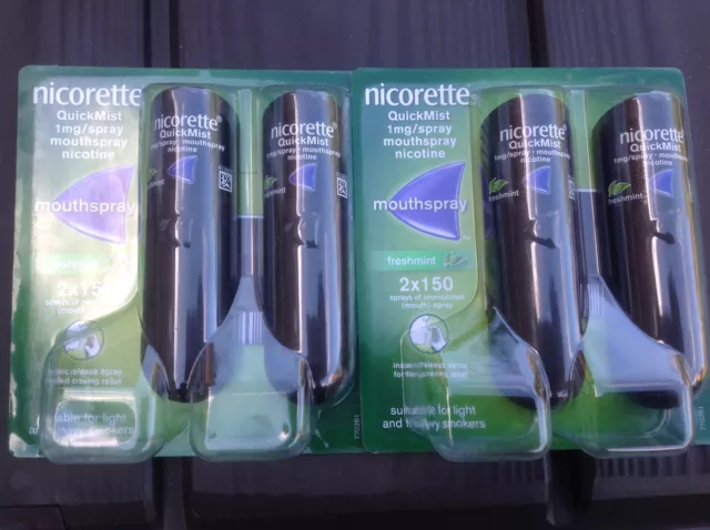 Nicorette Quickmist Aerosoles Bucales Frescos Nicotina 2 Paquetes Dobles Julio 2024
