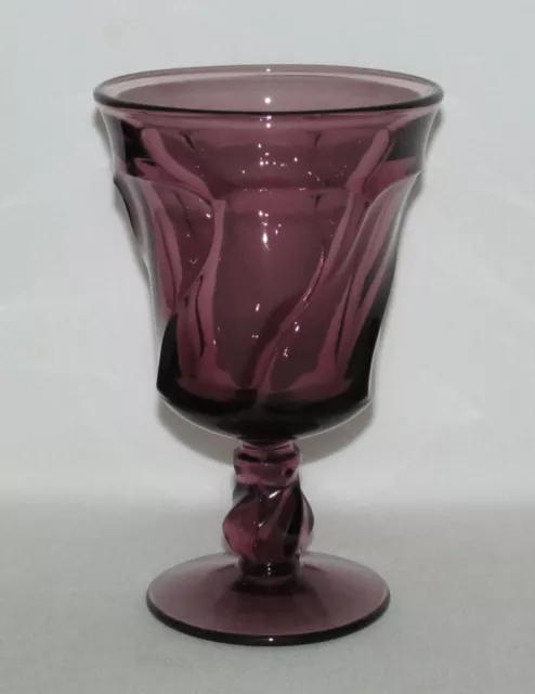 Fostoria Glass Co. JAMESTOWN No.2719 Amethyst Footed Water Goblet