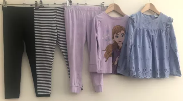 Pacchetto di vestiti per ragazze età 4-5 Disney F&F Primark