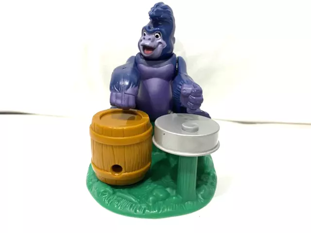 1999 McDonalds Happy Meal Tarzan Drumming Terk 3" Figure Tested/Works