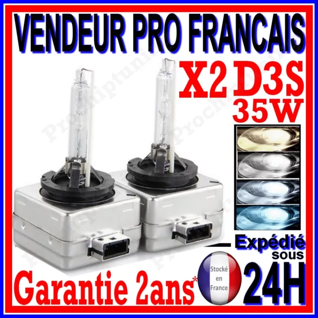 2 Ampoule Xenon D3S Hid 35W En 12V Lampe De Rechange Pour Feu Philips Xenstart