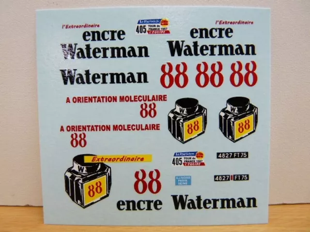 SET DECALCOMANIES CITROEN TYPE H WATERMAN TOUR DE FRANCE 1957 1/43 transfer