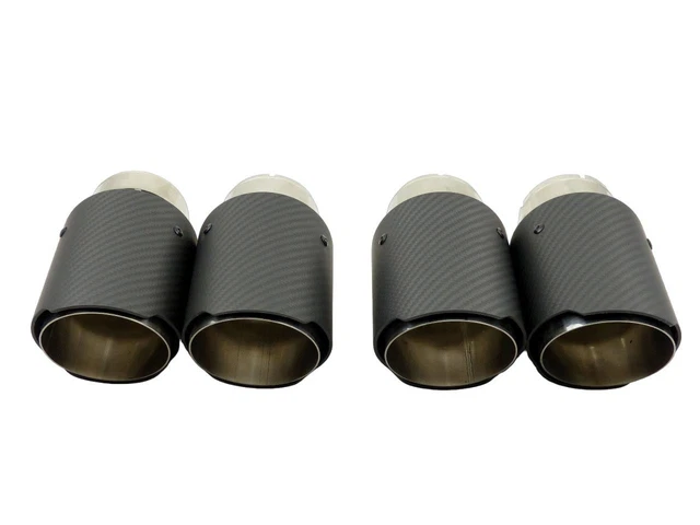 Carbon Endrohr Auspuffblende Blenden 100mm Für VW AUDI
